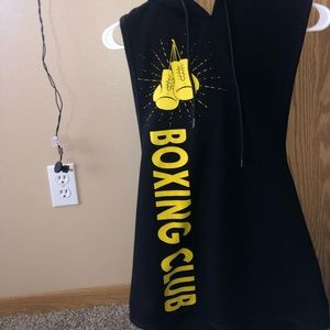 boxing sleeveless sweater